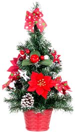 Christmas Tree MagicHome Christmas, decorated, red, 41 cm