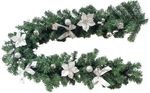 Garland MagicHome Christmas, decorated, silver, 180 cm