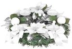Christmas Wreath MagicHome, advent, white, 25 cm