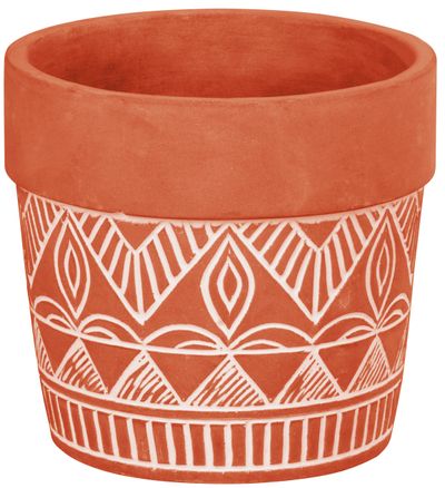 Decoration MagicHome, Flower pot with mosaic, cement, 13,8x13,8x12,5 cm