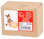 Decoration MagicHome, Rabbit, pink, terracotta, Easter, 12x7x10.5 cm