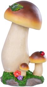 Dekoráció MagicHome, Vargánya, gomba, polirezin, 13,7x11,6x24,7 cm