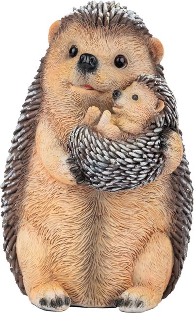Decoration MagicHome, Hedgehogs, polyresin, 15,5x13x19,7 cm