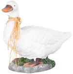 Decoration MagicHome, Goose, white, ceramic, 44x20x37 cm