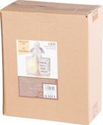 Decoration MagicHome, Angel on a Book, polyresin, for grave, solar, 19x8.5x23 cm