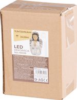 Decoration MagicHome, Praying Angel, LED, polyresin, for grave, 11.5x7.5x15.5 cm
