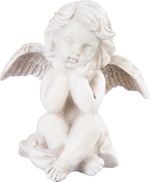 Decoration MagicHome, Angel, polyresin, for grave, 8x7x9 cm