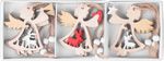 Decoration MagicHome Christmas, angel, hanging, pack. 9 pcs, 5.5x7.5 cm