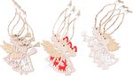 Decoration MagicHome Christmas, angel, hanging, pack. 9 pcs, 5.5x7.5 cm