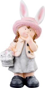 Decoration MagicHome, Girl with Ears, ceramic, 25.5x16x50 cm