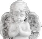 Decoration MagicHome, Praying Little Angel, polyresin, for grave, 9x7.5x11 cm
