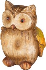 Decoration MagicHome Nature, Owl, polyresin, 7.8x6.8x10 cm