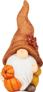 Decoration MagicHome Nature, Gnome with Pumpkins, polyresin, 11x9x23 cm