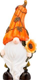 Decoration MagicHome Nature, Gnome with Sunflower, polyresin, 20x14x41 cm