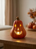 Decoration MagicHome Nature, Pumpkin, long, terracotta, 11x10x14 cm