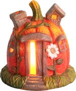 MagicHome Nature dekoráció, Tökház, terrakotta, 16,2x15x15,5 cm