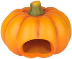 MagicHome Nature decoration, Wide pumpkin, terracotta, 13.5x13x9.6 cm