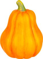 Decoration MagicHome Nature, Pumpkin, orange, terracotta, 7.5x7.5x10 cm