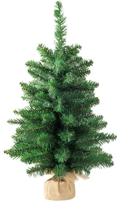 Tree MagicHome Christmas Leo, fir in jute, extra dense, 60 cm