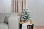 Christmas Tree MagicHome Christmas Snowy, fir in jute bag, snow-flocked, 60 cm