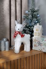 Karácsonyfa MagicHome Karácsonyi Snowy, juta zsákos jegenyefenyő, havas, 60 cm
