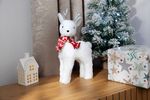 Fácska MagicHome Karácsony Snowy, fenyő jutában, havas, 60 cm