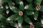 Christmas Tree MagicHome Christmas Albero, fir, frosted tips, with cones, 210 cm