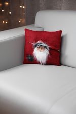 Christmas Cushion MagicHome, Santa, red, 30x30 cm