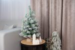 Decoration MagicHome, Tree, white, porcelain, 4.5x4.5x11.2 cm