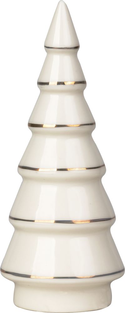 Dekoráció MagicHome, Fa, fehér, porcelán, 4,5x4,5x11,2 cm