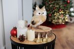 Owl MagicHome Christmas, brown, 7x9x15.5 cm