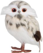 Owl MagicHome Christmas, cream with dots, 7x9x15.5 cm