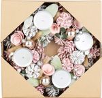 Christmas Wreath MagicHome, advent, pink, 30 cm