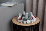 Christmas Wreath MagicHome, natural, white, advent, 30 cm