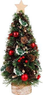 Christmas Tree MagicHome Christmas, on a base, with star, 18x40 cm
