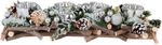 Ikebana MagicHome, Christmas, wooden, silver, advent, 40x14x8 cm