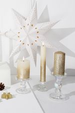 Stand MagicHome Christmas, for candle, glass, 5.5x5.5 cm