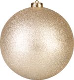 Gömb MagicHome Karácsony, 1 db, pezsgő, csillogó, karácsonyfára, 15 cm