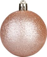 Balls MagicHome Christmas, 12 pcs, rose gold, for Christmas tree, 6 cm
