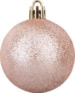 Gömbök MagicHome Karácsony, 20 db, rózsaarany, karácsonyfára, 5 cm