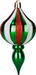 Gömbök MagicHome Karácsony, készlet, 32 db, piros-zöld-fehér, vegyes, karácsonyfára