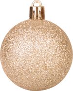 Gömbök MagicHome Karácsony, 8 db, piros-pezsgő, karácsonyfára, 5 cm, Sellbox 36 tubus