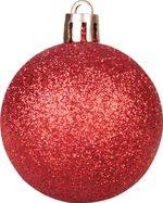 Gömbök MagicHome Karácsony, 8 db, piros-pezsgő, karácsonyfára, 5 cm, Sellbox 36 tubus