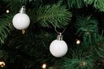 Balls MagicHome Christmas, 24 pcs, set, white, for Christmas tree, 3 cm