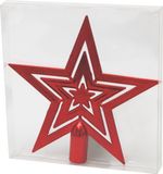 Dísz MagicHome, csillag, piros, 1 db, 20 cm, karácsonyfára, Karácsonyra