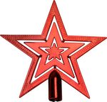 Decoration MagicHome Christmas, 1 pc, 20 cm, star, red, for Christmas tree