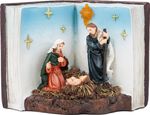 Decoration MagicHome Christmas, Nativity Scene in Book, LED, indoor, 13.5x8x9.5 cm