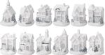 Dekorácia MagicHome Vianoce, Domček, LED, 7x6x10 cm, mix, sellbox