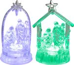 Dekoráció MagicHome Karácsony, Betlehem, színváltós, LED, akril, Display doboz 12 db