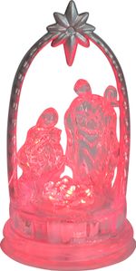 Decoration MagicHome Christmas, Nativity Scene, color-changing, LED, acrylic, Sellbox 12 pcs